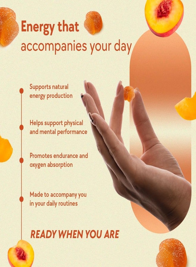 ليف علكات الفطر الوظيفية من لايف، بنكهة الخوخ (40 قطعة) - مكمل غذائي عضوي من الفطر للطاقة الطبيعية والقدرة على التحمل والتركيز - علكات نباتية خالية من الغلوتين، تُؤكل يوميًا لتعزيز الحيوية ودعم المناعة - Image 2